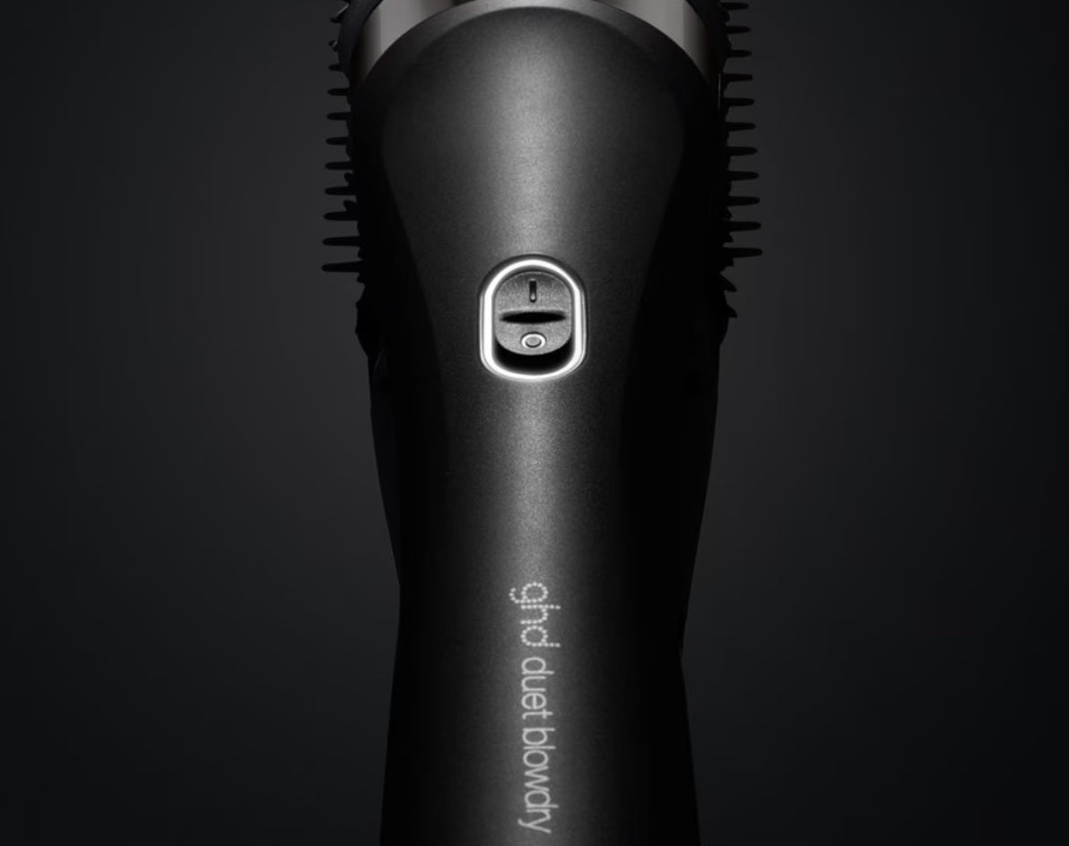 GHD DUET BLOWDRY HAIR DRYER BRUSH IN BLACK
