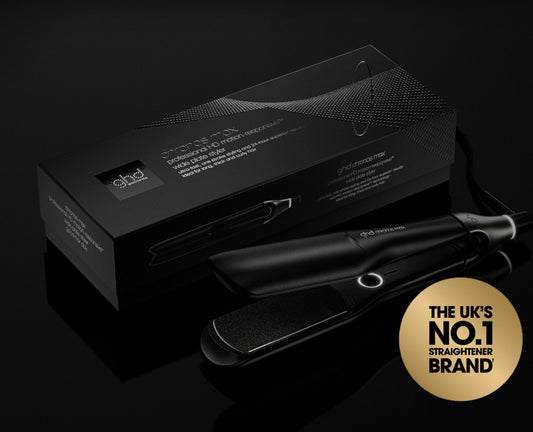 NEW GHD CHRONOS MAX BEST WIDE PLATE HAIR STRAIGHTENER (43MM PLATE) BLACK